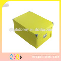 foldable office /home cardboard sorting box shoe box with metal trim
